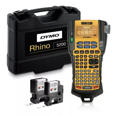 Dymo Rhino 5200 Industrial Labeling Tool. Includes Rhino 5200 and Carrying Case, 3/4