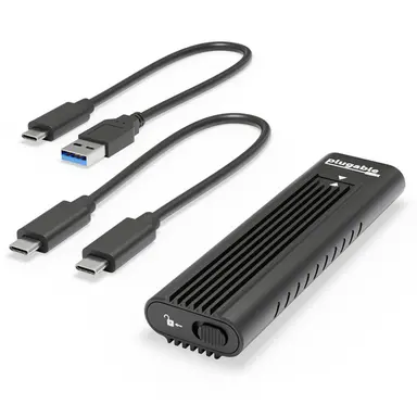 Plugable Technologies USB C to M.2 NVMe Tool-Free Driverless Enclosure USB C &thunderbolt 3 Compatible, image 4