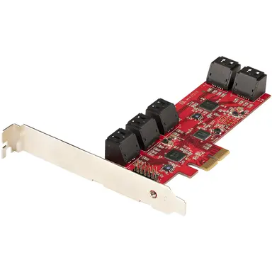 StarTech.com SATA Iii 6GBPS PCIe 2.0 X2 Card - SATA Expansion Adapter Card - 10-Port SATA