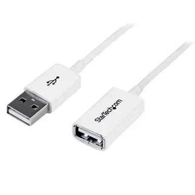 StarTech.com 3M White USB 2.0 Extension Cable Cord - a to a - USB Male to Female Cable - 1X U