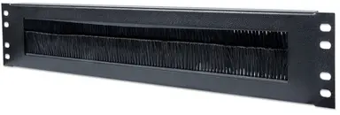 Intellinet 2U, with Brush Insert Cable Entry Panel for Network Cabinets, Black, image 4
