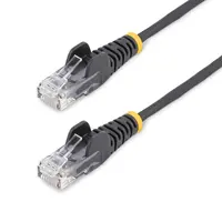 StarTech.com 15 ft Black Slim Cat6 Ethernet Cable, Snagless, 100W PoE, UTP, LSZH, 28AWG Bare, image 3