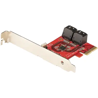 SATA Iii 6GBPS PCIE 3.0 X2 Card - SATA Expansion Adapter Card - 4-PORT SATA to