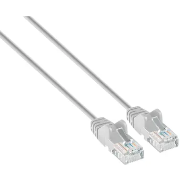 Intellinet Cat6a U/UTP Slim Network Patch Cable, 7 FT., Gray, image 6