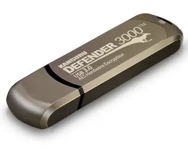 Kanguru Defender 3000 Fips 140-2 Level 3 Certified-Secure Flash DRIVE-128G-TAA, image 8