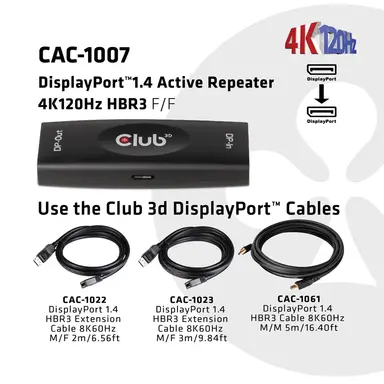 Club 3D B.V DisplayPort 1.4 4K 120HZ Adapter, image 7