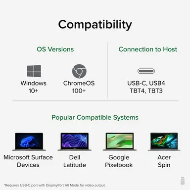 Plugable Technologies Plugable USB C Docking Station Dual Monitor 2 HDMI Ports, Power Delivery Dock DU, image 7