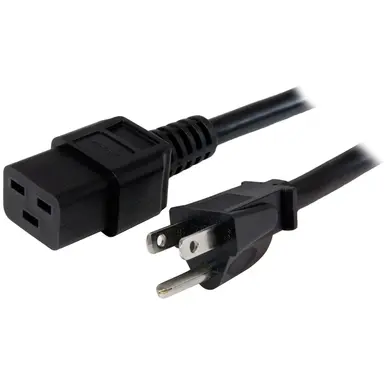StarTech.com 10 ft (3M) Universal Power Cord W/ NEMA 5-15P and IEC 60320 C19 Connectors; 125V