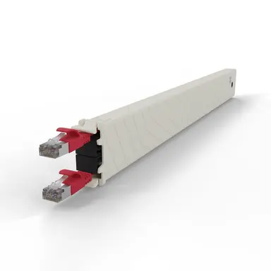 Synergy Micro Solution Patchbox.one Red 8RU Cat. 6A Cassette the Flat CAT.6A Cable Inside Patchbox.one, image 8