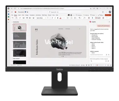 Lenovo E22-40, 22 Inch FHD Monitor with IPS, LTPS Stand, Speakers, and 100HZ Refresh RA