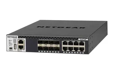 NETGEAR Half-Width 16X10G Stackable Managed Switch with 8X10GBASE-T and 8XSFP+, image 6