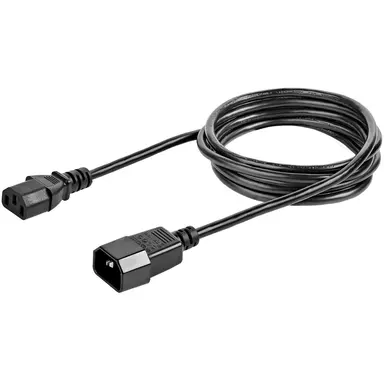 StarTech.com AC Power Cord 6 ft (1.8 m) 18AWG Power Supply Extension Cable IEC 320 C14 to IEC 3, image 6