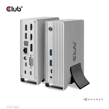 Club 3D B.V Club 3D USB-C GEN2 Triple Display DP Alt Mode + Smart PD Charging Dock, image 6