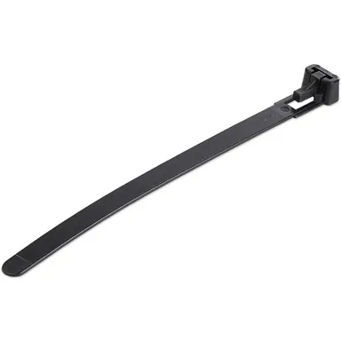 StarTech.com 100 Pack of Resealable Zip Ties - 5 in - Black