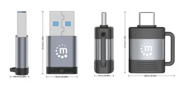 Manhattan - Strategic 2-Piece Set: USB-C to USB-a & USB-a to USB-C Adapters, image 8