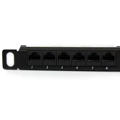 StarTech.com 24-Port 0.5U Rackmount Cat5e Patch Panel, image 6