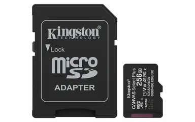 Kingston 256GB Microsdxc Canvas Select Plus GEN3 150MB/S A1 Card + Adapter, image 4