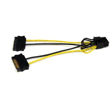 StarTech.com Convert Two 15-Pin SATA Power Supply Connectors to an 8-Pin PCI Express Video, image 4