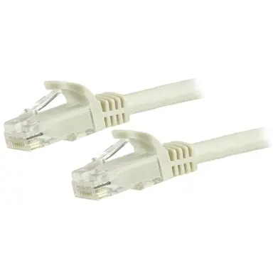StarTech.com 12 ft White Cat6 Ethernet Cable Delivers Multi Gigabit 1/2.5/5GBPS & 10GBPS up