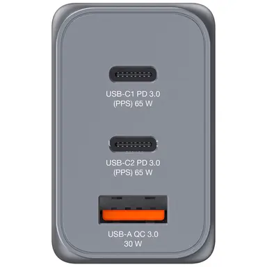 Verbatim Americas 65W 3-Port Gan Wall Charger, image 6