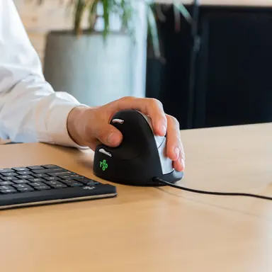 R-Go He Ergonomic Mouse, Medium (Hand Size 165-185MM), Left Handed, Wired, image 6