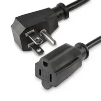 StarTech.com AC Power Extension Cord 18IN/0.45M 18AWG Power Supply Extension Cable NEMA 5-15R, image 3