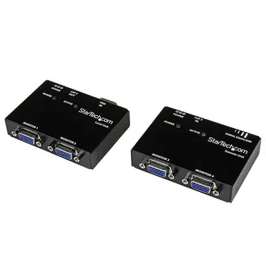 StarTech.com Extend and Distribute a VGA Signal to 2 Local, and 2 Remote Displays Over Cat5 O