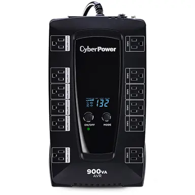 CyberPower Systems (USA) 480W Desktop Line Interactive LCD Avr 5-15P Plug 12 Outlet 15 Amp Compact 3-Year