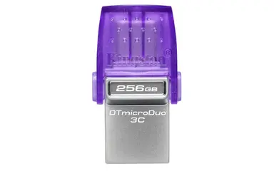 Kingston 256GB Datatraveler Microduo 3C 200MB/S Dual USB-a + USB-C, image 4
