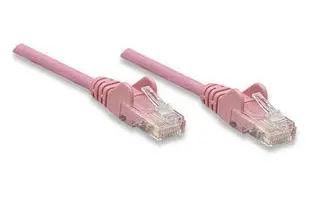 Intellinet 10 FT Pink Cat5e Snagless Patch Cable