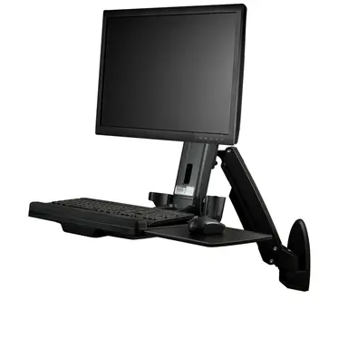 StarTech.com Ergonomic Wall-Mount Workstation - up to 17LB VESA Monitor (Incl Ultrawide) - FO