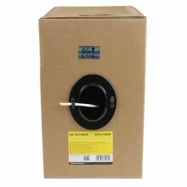 StarTech.com 1000 FT. (304,8M) White 4 Pair UTP Cat5e Cable for 1000 Mbps Networks - High-Qua, image 6