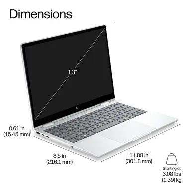 HP EliteBook 8 Flip G2I 13 in U7 365 13 32GB/512 LTE5G PC Intel U7 365, 13.3 WUXGA, image 7