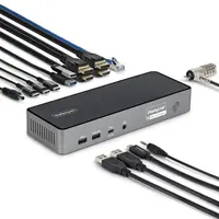 StarTech.com Triple-Monitor USB-C Docking Station, 140W Laptop Charging Dock for MacBook Pro, image 3