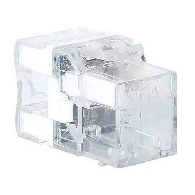 Intellinet Cat6 Punch-Down Keystone Jack with LED, Transparent, 25-Pack, image 6