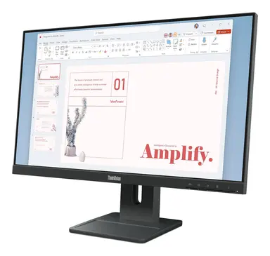 Lenovo E24-40, 24 Inch FHD Monitor with IPS, LTPS Stand, Speakers, and 100HZ Refresh RA, image 6