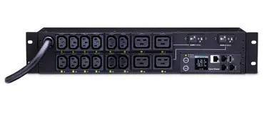 CyberPower Systems (USA) 30A 208V Metered-by-Outlet Switched PDU 16 C13-C19 Outlets 12 ft Cord 3 Year
