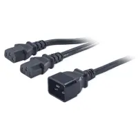 APC by Schneider Electric Power Cord Splitter, C20 to (2)C13, 0.5 m, image 3