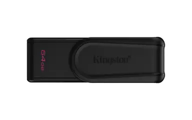 Kingston 64GB Portable USB 3.2 Gen 1 Datatraveler Exodia S (Black/Black), image 2