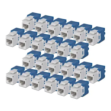 StarTech.com 24-Pack of Cat6 RJ45 UTP Keystone Jacks Is Ideal for Patch Panels and Wall Plate