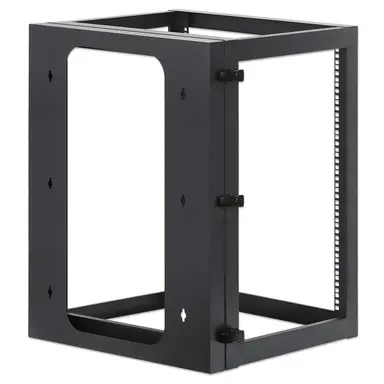 Intellinet 19 In. Wall Mount 4-Post Open Frame Network Rack, 15U, image 8
