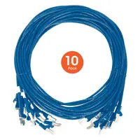 Intellinet Cat6 U/UTP Slim Network Patch Cable, 20 FT., Blue, 10-Pack, image 3