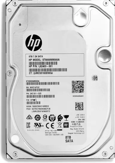 HP 8TB 7200RPM SATA 3.5 in Enterprise - COMPATIBILITY:Z2 G8 SFF/Tower, Z2 G5 SFF/Tow