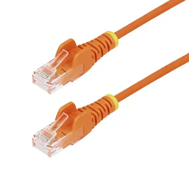 StarTech.com 2 ft Orange Slim Cat6 Ethernet Cable, Snagless, 100W PoE, UTP, LSZH, 28AWG Bare, image 4