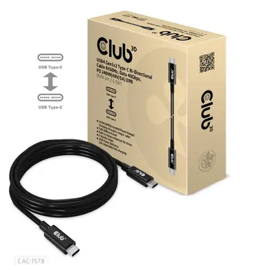 Club 3D B.V USB4 Gen 3X2 C M-M 2M/6.56FT Cable, image 4