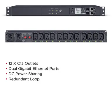 CyberPower power distribution unit (PDU) 12 AC outlet(s) 1U Black, image 6