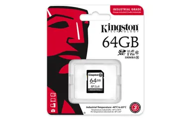 Kingston 64GB Sdxc Industrial -40C to 85C C10 Uhs-I U3 V30 A1 Pslc, image 7