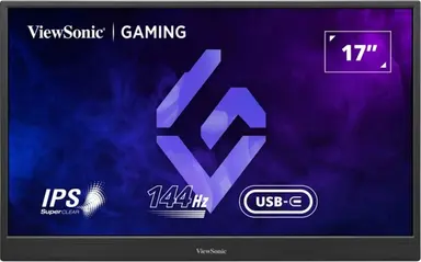 ViewSonic 17.3 Portable 1080P 144HZ IPS Gaming Monitor with Freesync and 60W USB-C, image 2