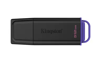 Kingston 512GB Portable USB 3.2 Gen 1 Datatraveler Exodia Black/Purple