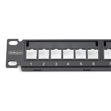 StarTech.com 24-Port 1U Blank Keystone Patch Panel; Compatible with UTP Keystone Jacks, image 6